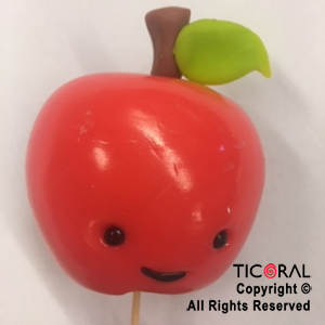 ADORNO FRUTA MANZANA A. PORCELANA FRIA x 1